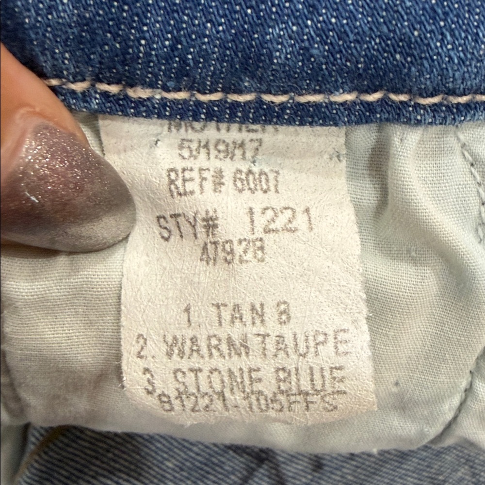 Mother High Waisted Double Looker Hover skinny jeans in a blue wash. Size 26 - Picture 5 of 5